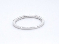 Witgouden rijring met briljant geslepen diamant - afbeelding 9 van  10