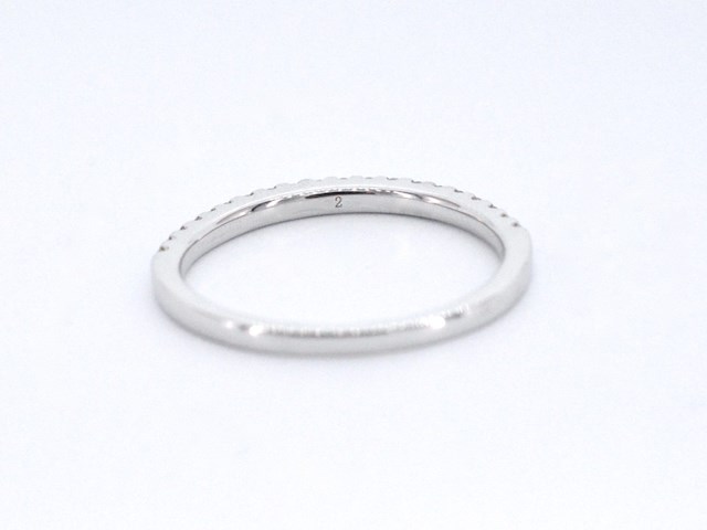 Witgouden rijring met briljant geslepen diamant - afbeelding 9 van  11