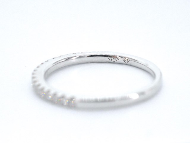 Witgouden rijring met briljant geslepen diamant - afbeelding 11 van  11