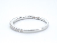 Witgouden rijring met briljant geslepen diamant - afbeelding 11 van  11