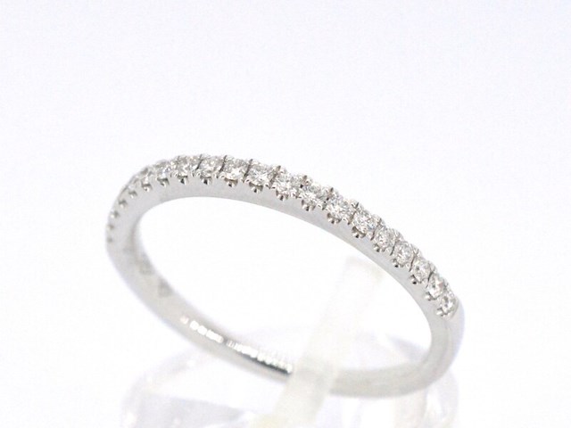 Witgouden rijring met briljant geslepen diamant - afbeelding 5 van  11