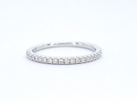 Witgouden rijring met briljant geslepen diamant - afbeelding 8 van  11