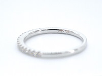 Witgouden rijring met briljant geslepen diamant - afbeelding 11 van  11