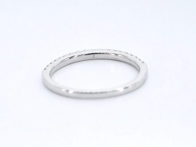 Witgouden rijring met briljant geslepen diamant - afbeelding 9 van  11