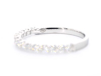 Witgouden rijring met briljant geslepen diamanten - afbeelding 2 van  10