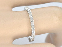 Witgouden rijring met briljant geslepen diamanten - afbeelding 3 van  10