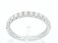 Witgouden rijring met diamanten