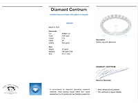 Witgouden rijring met diamanten - afbeelding 2 van  5