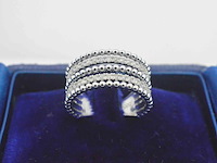 Witgouden rijring met diamanten - afbeelding 1 van  9