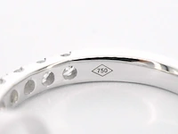 Witgouden rijring met diamanten - afbeelding 9 van  10