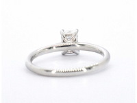 Witgouden ring 18 carat met emerald geslepen diamant gia gecertificeerd - afbeelding 10 van  10