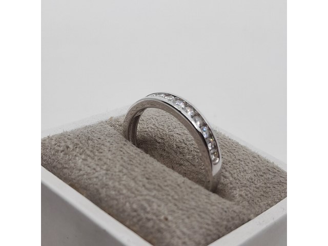 Witgouden ring, 18 karaats - afbeelding 5 van  10