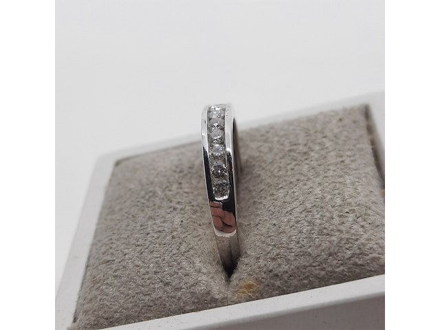 Witgouden ring, 18 karaats - afbeelding 7 van  10