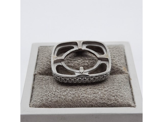 Witgouden ring, 18 karaats - afbeelding 4 van  18