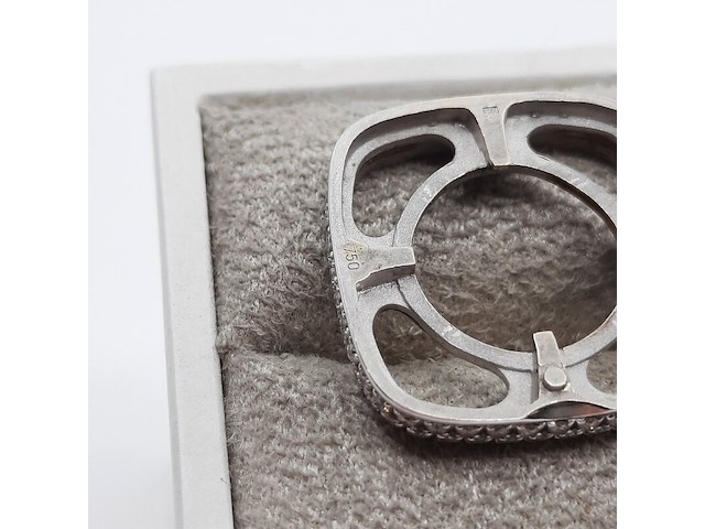 Witgouden ring, 18 karaats - afbeelding 5 van  18