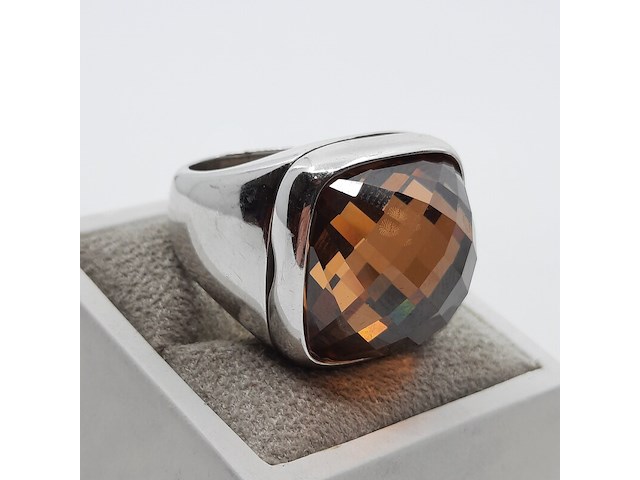 Witgouden ring, 18 karaats - afbeelding 18 van  18