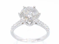 Witgouden ring briljant 3.00 ct