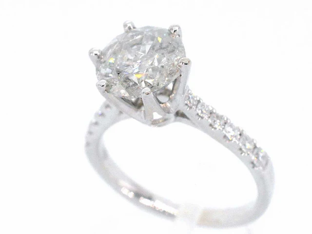 Witgouden ring briljant 3.00 ct - afbeelding 3 van  9