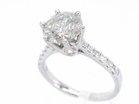 Witgouden ring briljant 3.00 ct - afbeelding 3 van  9