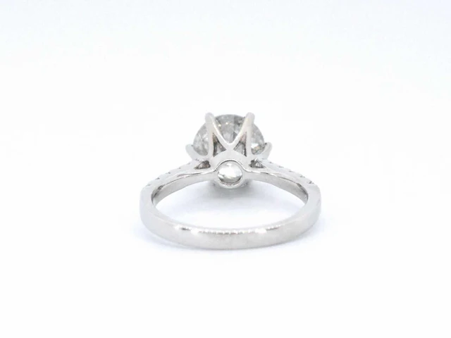 Witgouden ring briljant 3.00 ct - afbeelding 6 van  9
