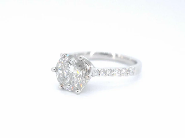 Witgouden ring briljant 3.00 ct - afbeelding 7 van  9