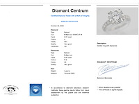 Witgouden ring briljant diamant 2.87 carat gecertificeerd - afbeelding 3 van  5
