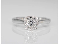 Witgouden ring diamant 0.50 ct - afbeelding 3 van  6