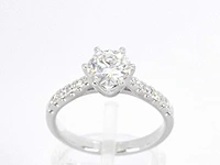 Witgouden ring diamant 1.00 ct