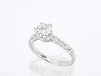 Witgouden ring diamant 1.00 ct - afbeelding 3 van  7