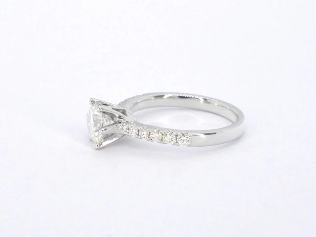 Witgouden ring diamant 1.00 ct - afbeelding 4 van  7