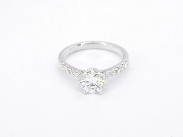 Witgouden ring diamant 1.00 ct - afbeelding 5 van  7