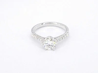 Witgouden ring diamant 1.00 ct - afbeelding 5 van  7