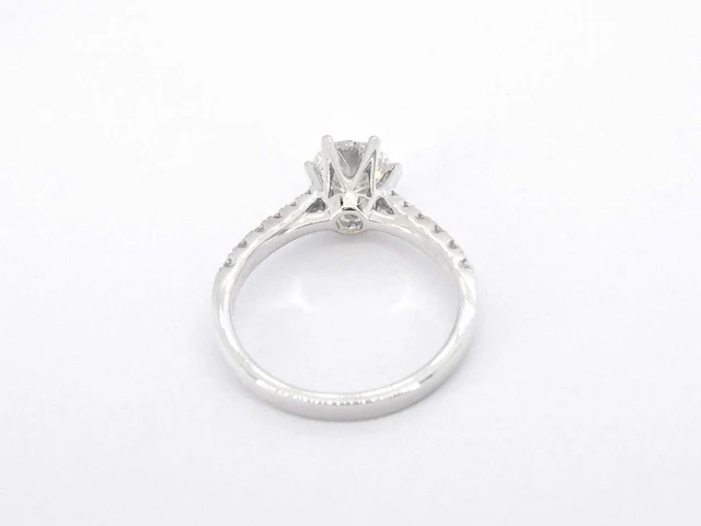 Witgouden ring diamant 1.00 ct - afbeelding 6 van  7