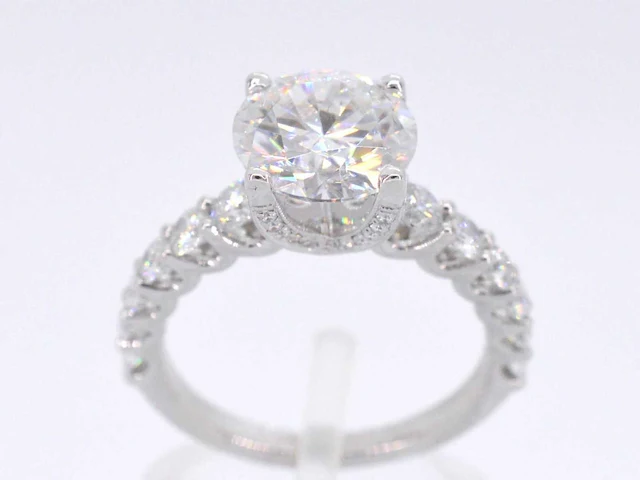 Witgouden ring diamant 3.00 ct - afbeelding 1 van  9