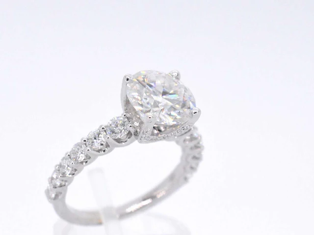 Witgouden ring diamant 3.00 ct - afbeelding 5 van  9