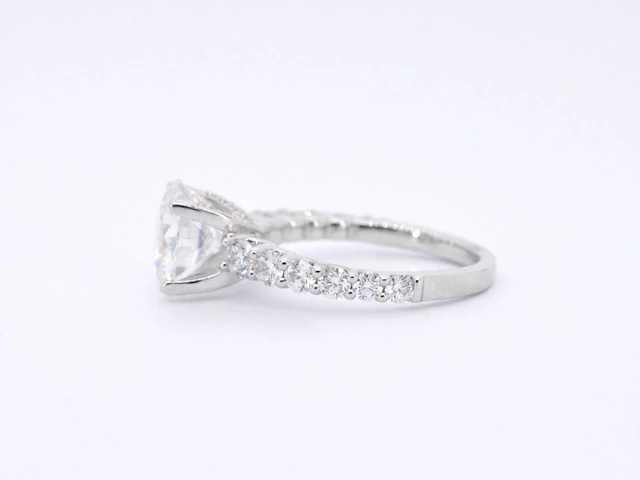 Witgouden ring diamant 3.00 ct - afbeelding 6 van  9