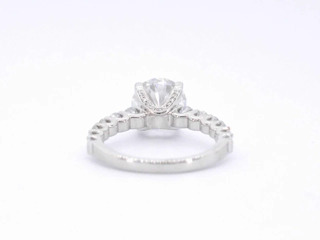 Witgouden ring diamant 3.00 ct - afbeelding 7 van  9