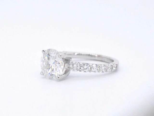 Witgouden ring diamant 3.00 ct - afbeelding 8 van  9