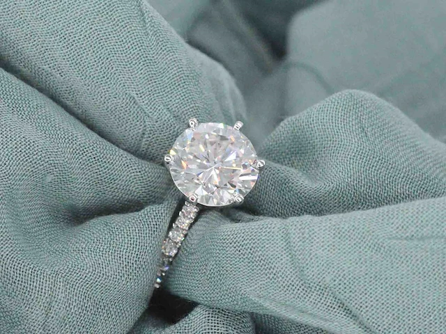 Witgouden ring diamant 3.00 ct - afbeelding 1 van  12
