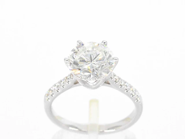 Witgouden ring diamant 3.00 ct - afbeelding 11 van  12