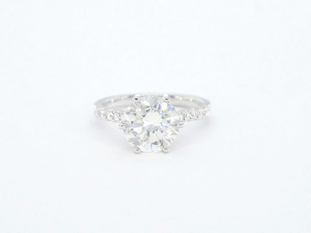 Witgouden ring diamant 3.00 ct - afbeelding 6 van  12