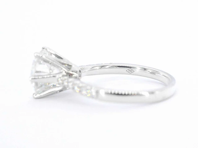 Witgouden ring diamant 3.00 ct - afbeelding 9 van  12
