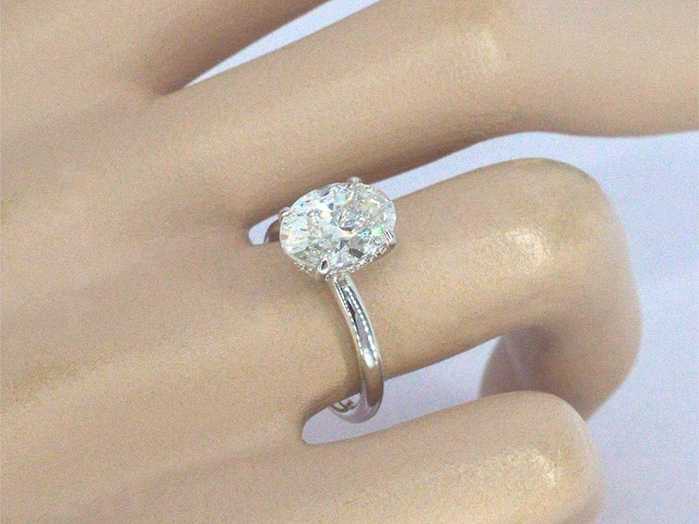Witgouden ring diamant 3.00 ct - afbeelding 4 van  11