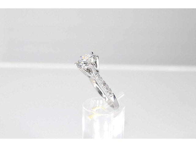Witgouden ring diamant 3.01 carat - afbeelding 4 van  8