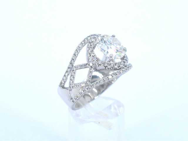 Witgouden ring diamant 5.00 carat - afbeelding 10 van  11