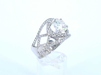 Witgouden ring diamant 5.00 carat - afbeelding 10 van  11