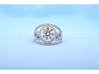 Witgouden ring diamant 5.00 carat