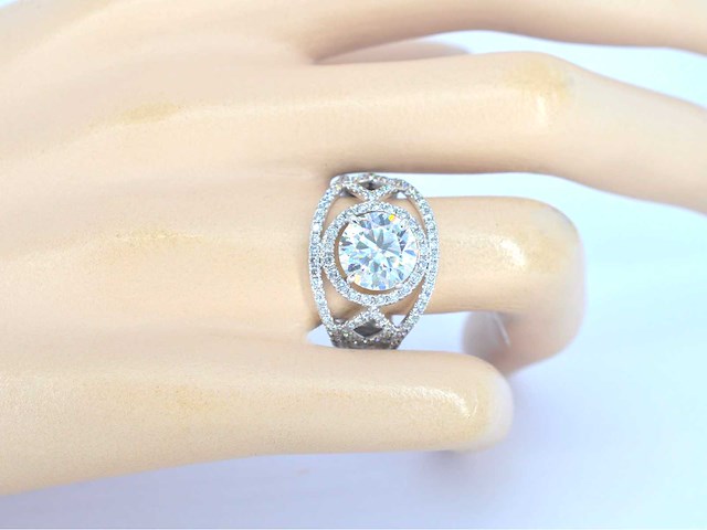 Witgouden ring diamant 5.00 carat - afbeelding 2 van  11