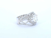 Witgouden ring diamant 5.00 carat - afbeelding 5 van  11
