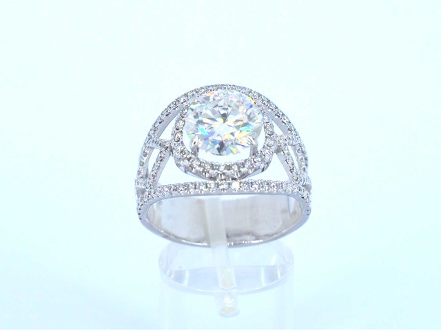 Witgouden ring diamant 5.00 carat - afbeelding 6 van  11